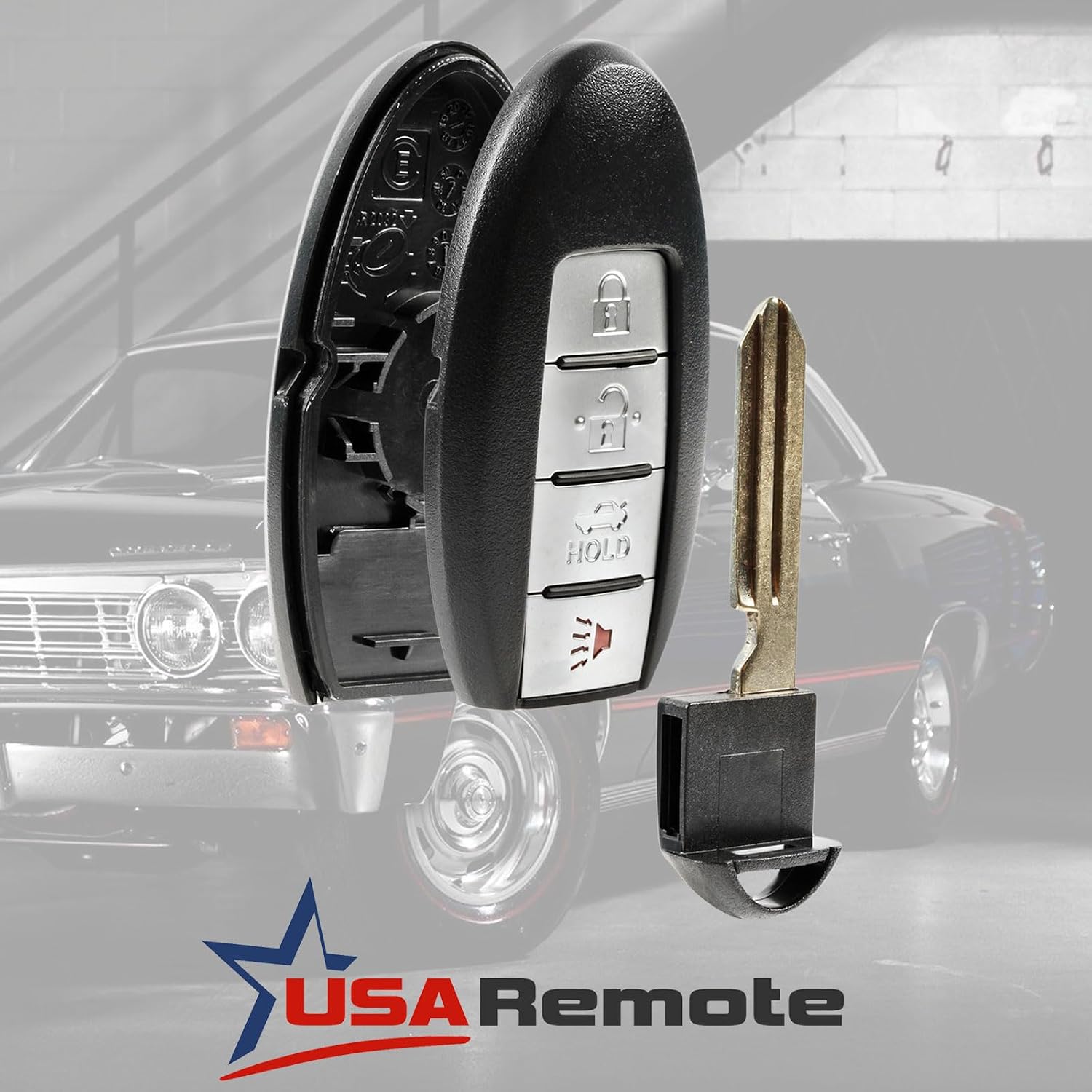 Key Fob Keyless Entry Smart Remote Shell Case & Pad fits KR55WK49622, KR55WK48903 2007 2008 2009 2010 2011 2012 2013 2014