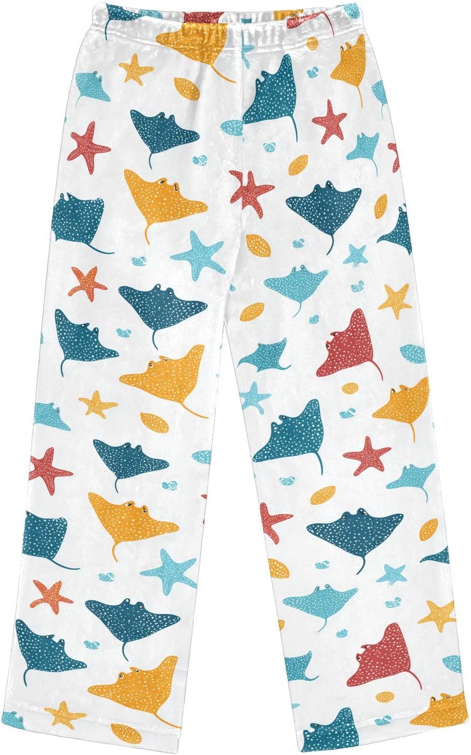 visesunny Colorful Manta Rays Star Boys Pants for Kids Fleece Bottoms Long Jogger Pants Trousers with Pockets Size 6-14Y
