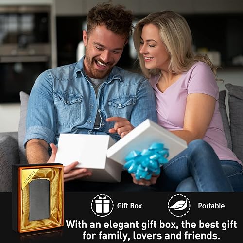 Miniatura 6 de Kantion Encendedor de doble llama, encendedor de chorro conmutable y encendedor de llama suave, encendedor de butano recargable, encendedores de