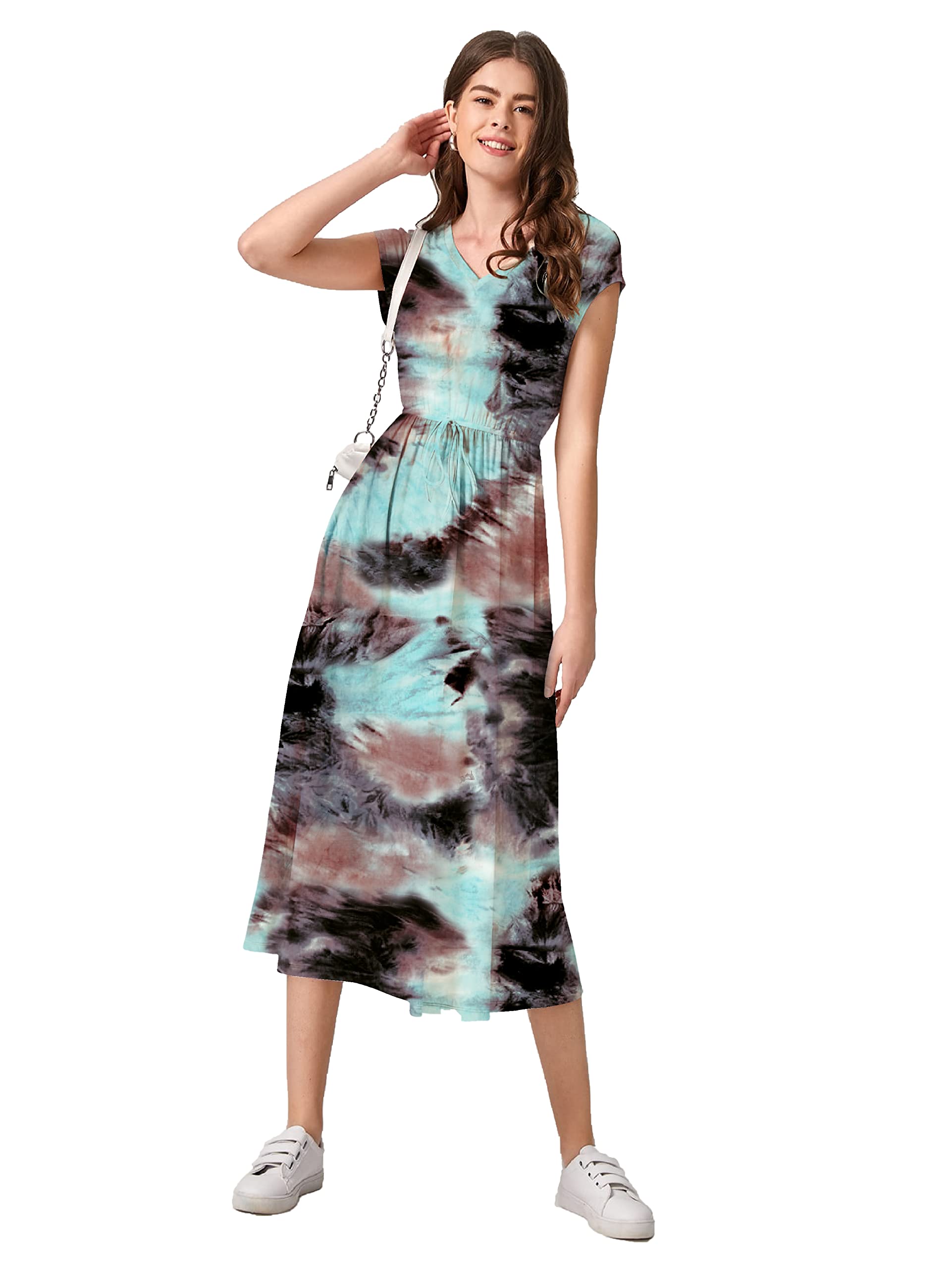 Dhruvi Trendz Womens Lycra Women Western Dresses Regular Fit Western Dresses (Dt-Wd-1026_Black_L)