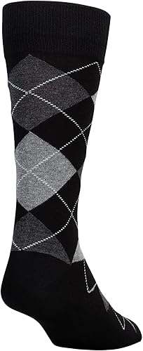 Miniatura 4 de GOLDTOE Calcetines Carlyle Argyle Crew para hombre, paquete de 3