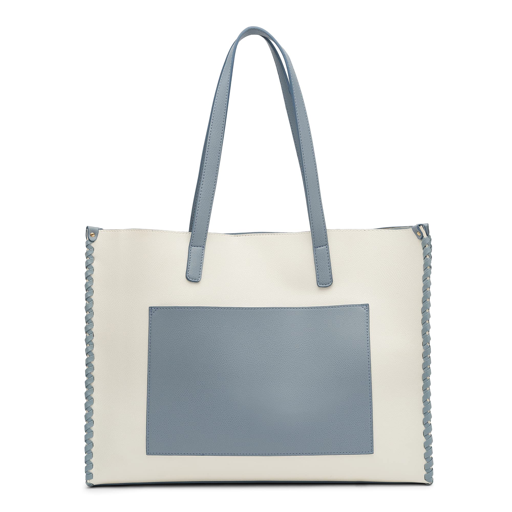 Miraggio Brooklyn Large Sized Tote Bag With Front Pocket For Women Office Handbag, Multicolor (B0BSNP1MDV) Amazon Price History, Amazon Price Tracker