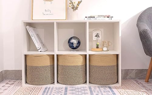 Miniatura 5 de voten Cestas organizadoras de almacenamiento de 11 x 11 x 11 pulgadas, se ajustan a cubos de 12 x 12 pulgadas, estantes organizadores