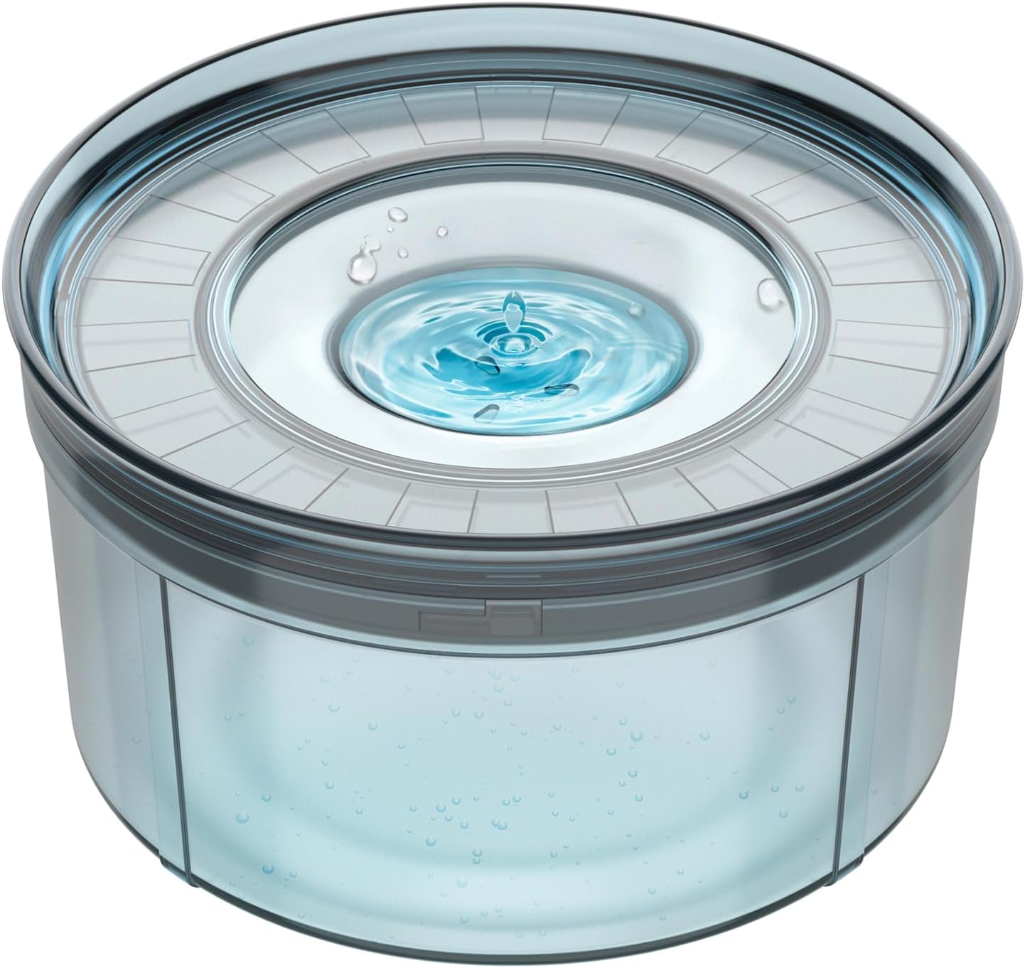 1Gallon Dog Water Bowl No Spill, Spill Proof Dog Bowl BPA-Free, 3.8L/128oz Large Capacity, No Splash Water Bowl with Non-Slip Base, Slobber Stopper Water Bowl for Messy Drinkers [Sapphire]