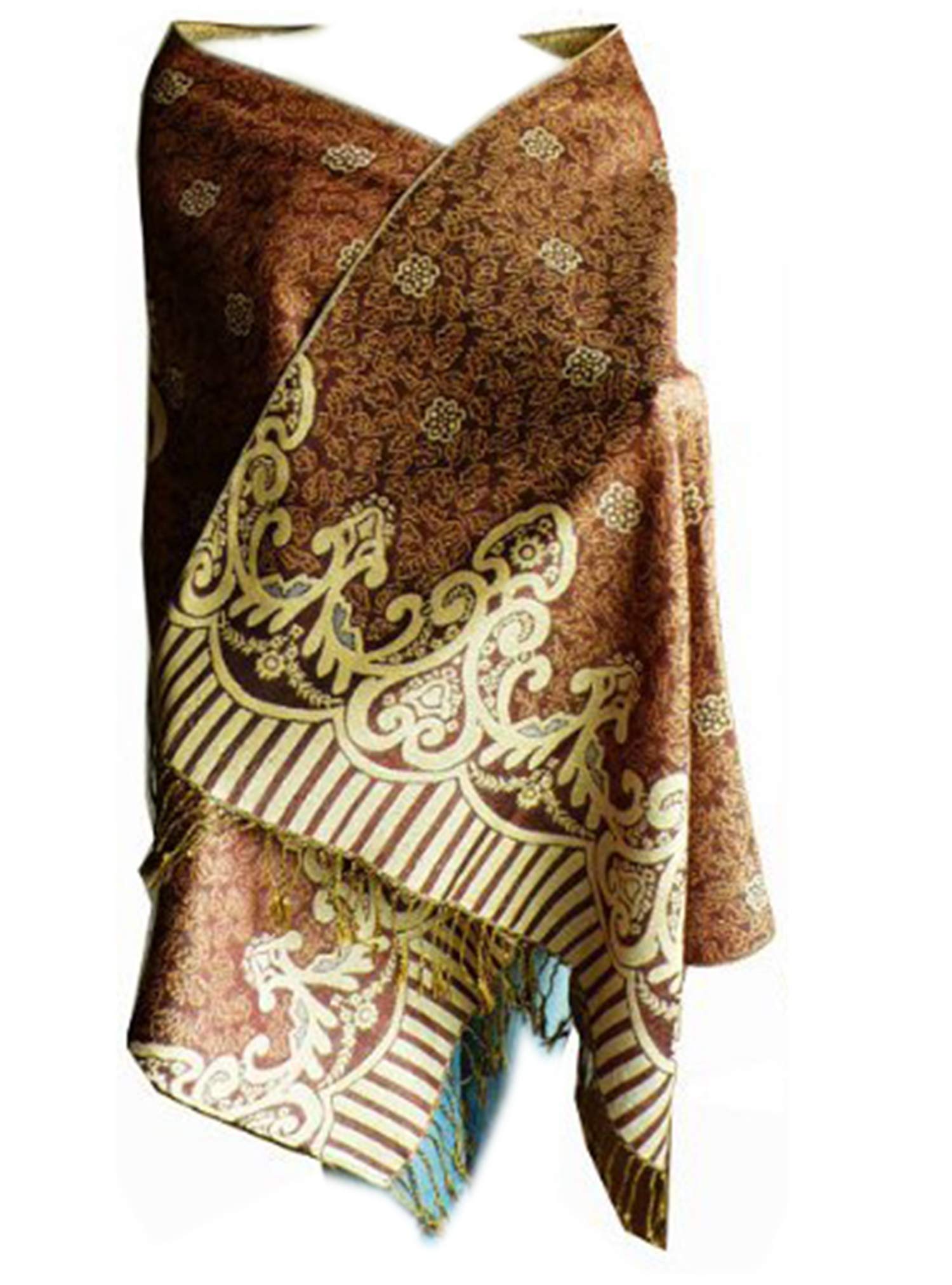 SCARF_TRADINGINC Women's Triplelayer Pashmina Shawl Wrap
