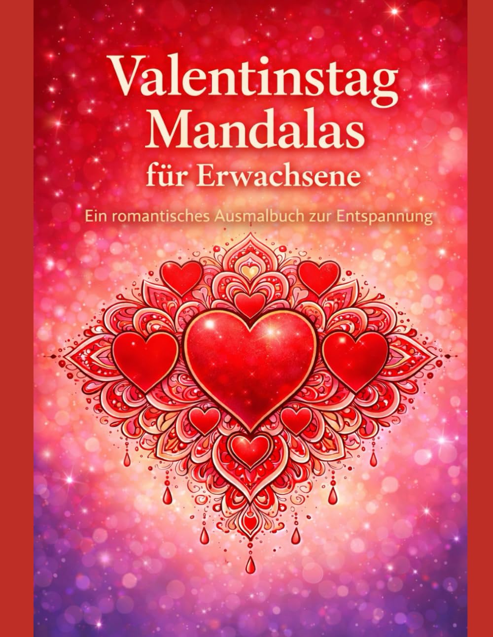 Valentinstag-Mandalas für Erwachsene: Ein romantisches Malbuch zur Entspannung