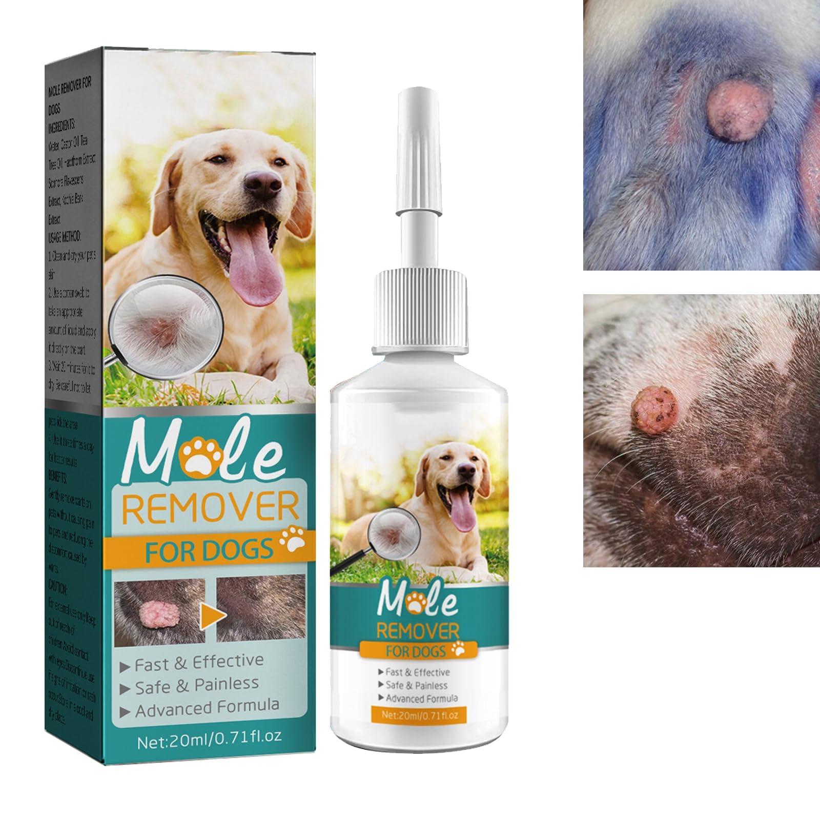 Crema para Verrugas de Mascotas para Perros y Gatos，Removedor de Etiquetas Cutáneas，Anti Verrugas Crema para Perros,Tratamiento Eficaz sin Dolor，Removedor de Marcas de Piel