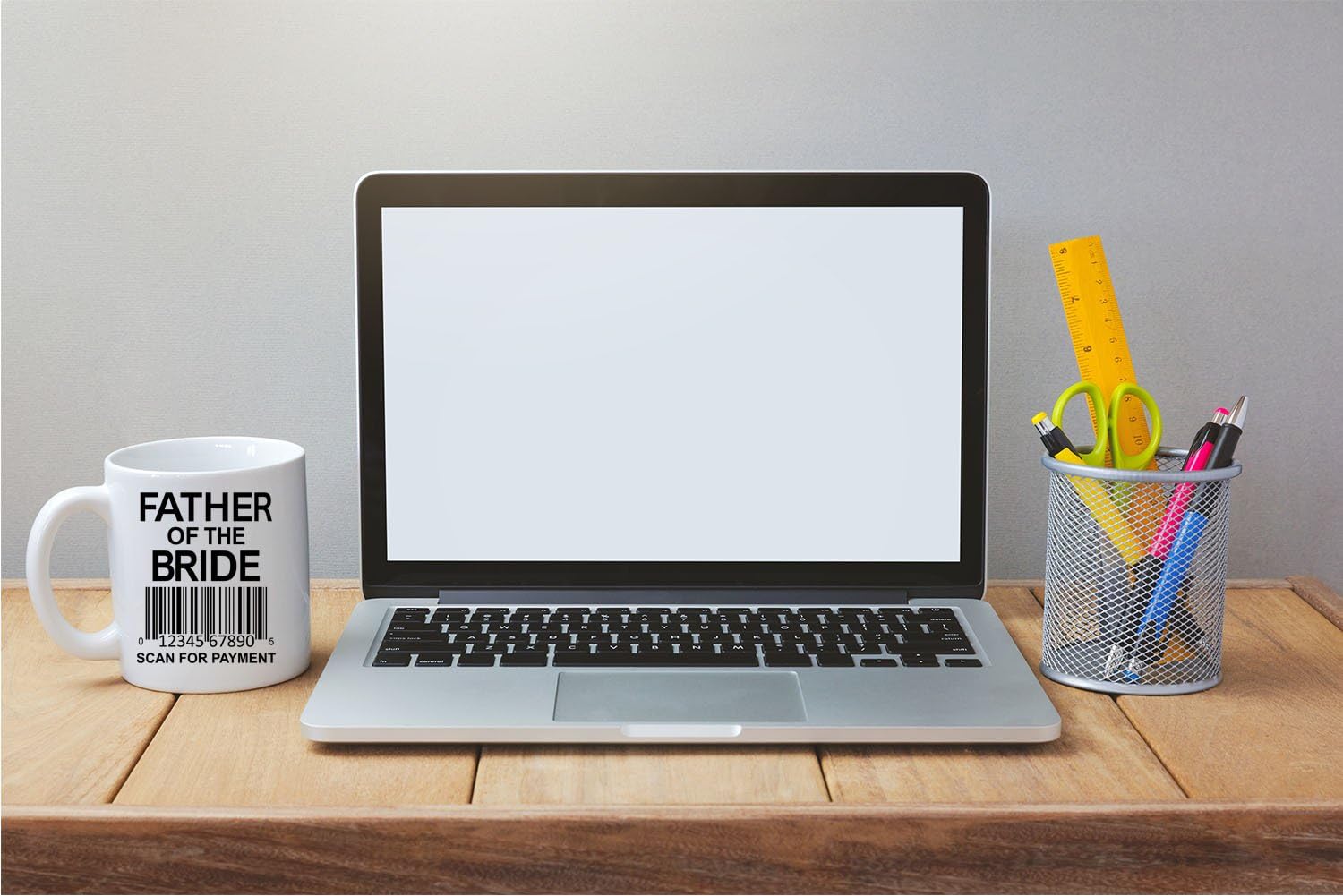 Get Discount 70% Price Father of the Bride, Scan For Payment - Funny Coffee Lovers Mug- 11OZ Coffee Mug - Mugs For Dads - Perfect for Fathers Day - By AW Fashions (White)