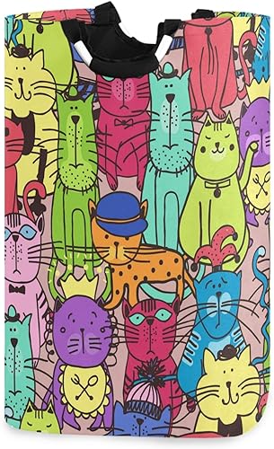 Miniatura 84 de visesunny Cesta de lavandería plegable para perro, marinero, animal, ancla de animales, con asa, juguetes y organización de ropa para baño