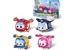 Super Wings Super Pets 4-Pack Action Figures for Kids