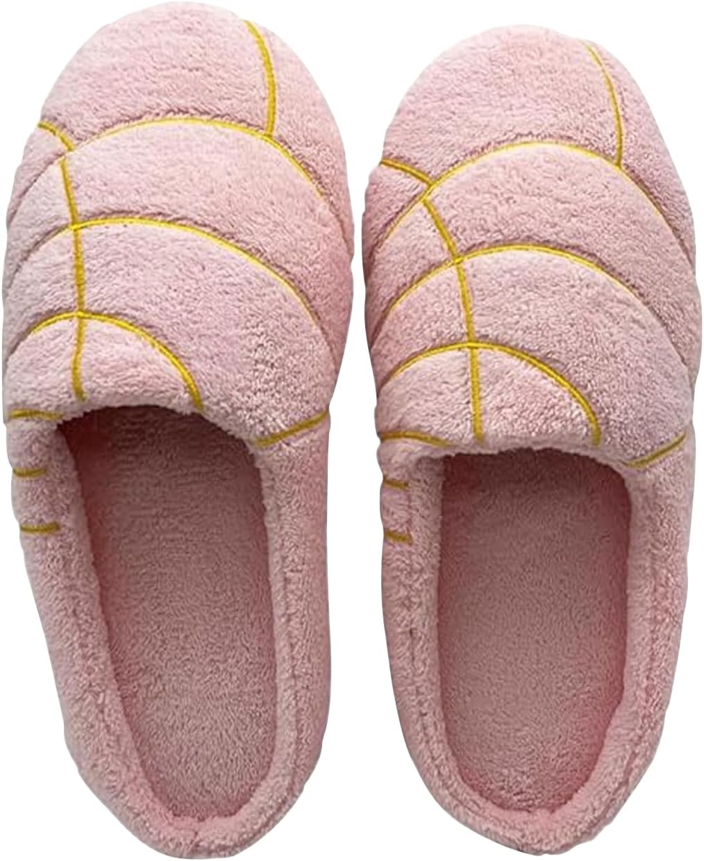 Mexican Concha Slippers for Women Men Concha Pantuflas Warm Soft Plush House Slippers for Indoor Use
