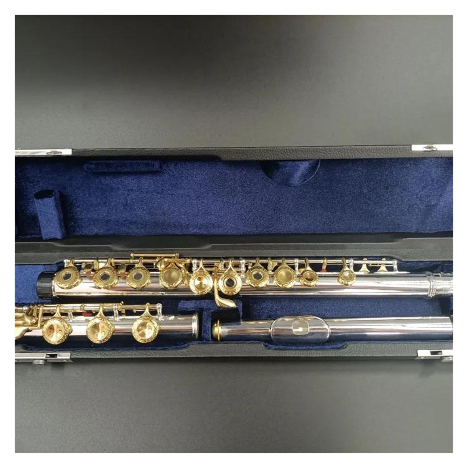 Professionelle Querflöte Flöte Aus Silber Und Gold, Flöte Mit 17 Tasten, Offenem Und Geschlossenem Loch, C-Stimmung Und E-Tasten-Flöte