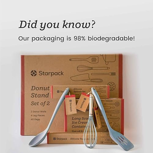 Miniatura 8 de Starpack 'Like a Boss' XL - Juego de utensilios de cocina de silicona prémium (6 piezas) de 13 pulgadas, utensilios de cocina resistentes al calor