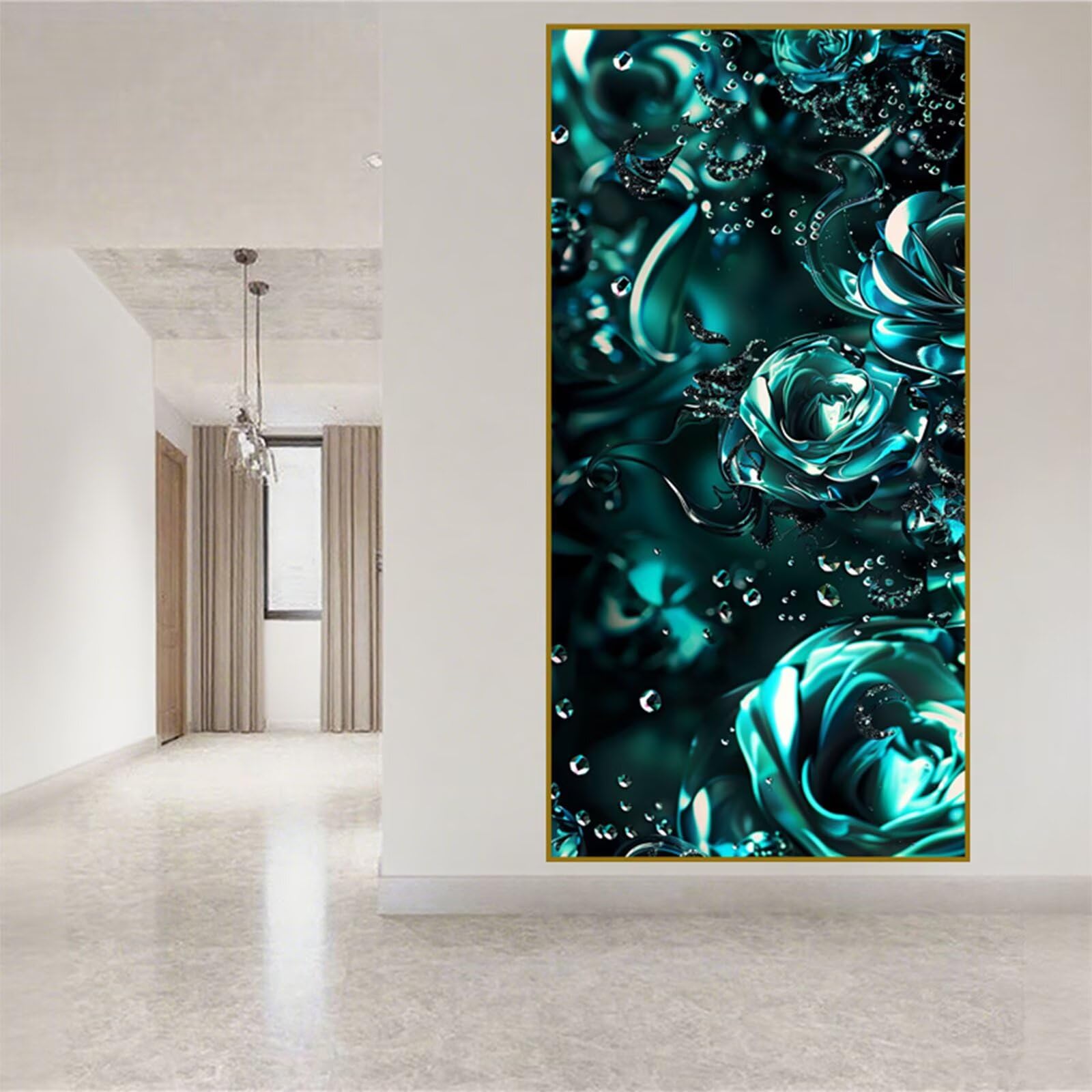 Diament Malarstwo Różowe Diament Malarstwo dla dorosłych, 5D Diament Malarstwo Rosa Haft Diamenty Duży Format 100 x 200 cm, DIY Cyrkonie Ścieg krzyżykowy Ręczna aktywność do dekoracji ścian, prezent