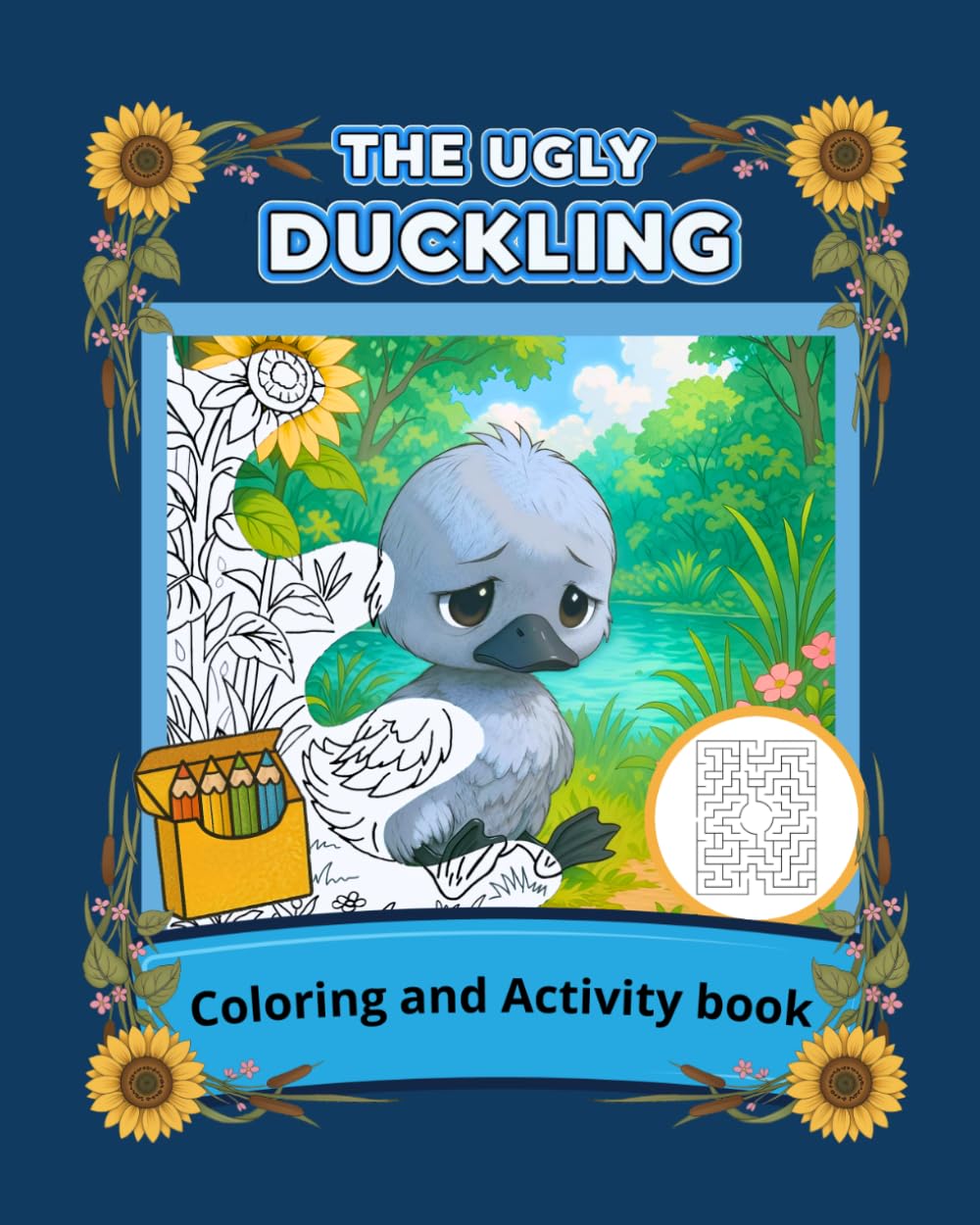 The Ugly Duckling Coloring Book.: Classic Fairy Tale Coloring and Activity Book for Kids.