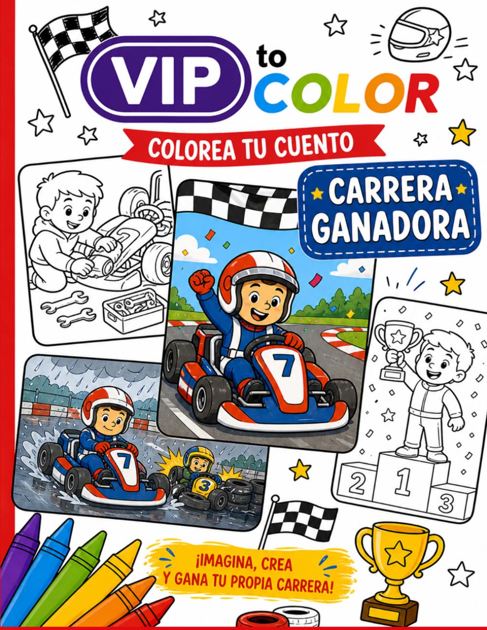 Carrera Ganadora: Cuento para Colorear