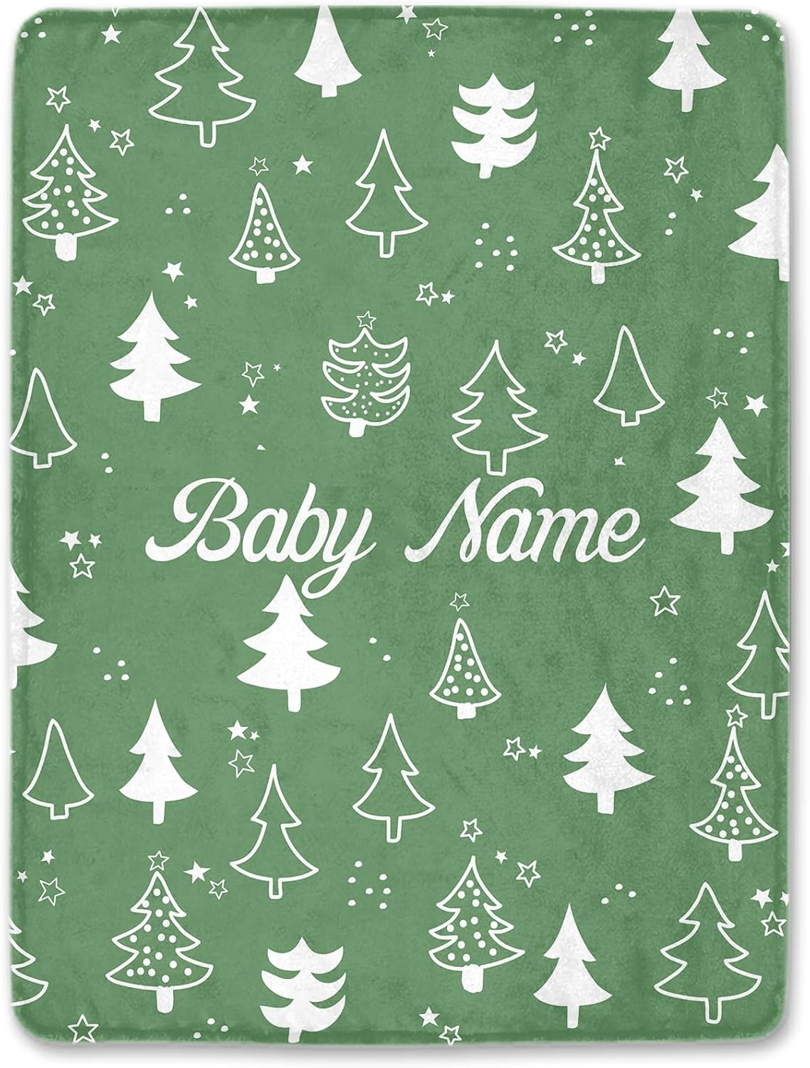Personalized Name Baby Blanket for Girls Boys, Custom Throw