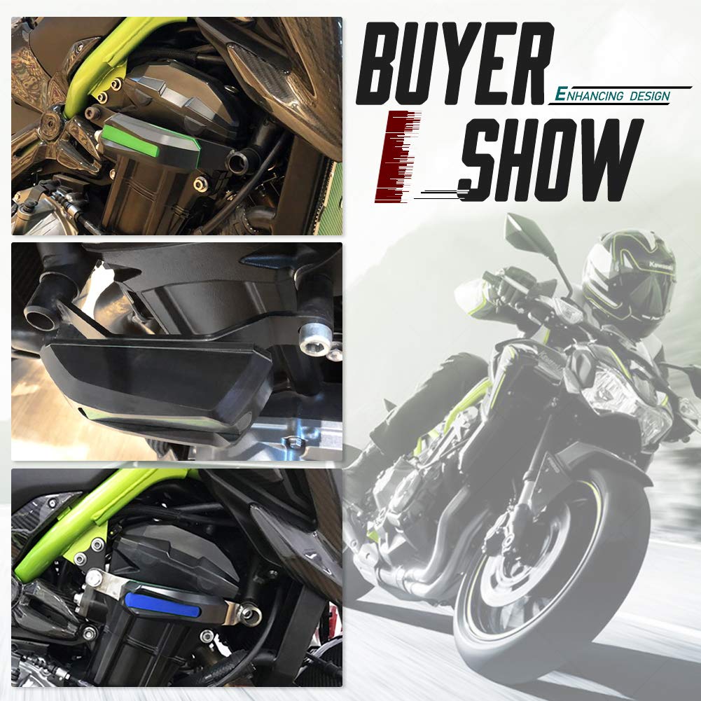 Fallschutz Slider Crash für Z900 Z 900 2017-2026 Rahmenschutz Sturzbügel Rahmenpolster (Schwarz)
