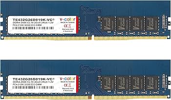 V-Color DDR4 64GB (2 x 32GB) 2666MHz (PC4-21300) Server Memory Ram