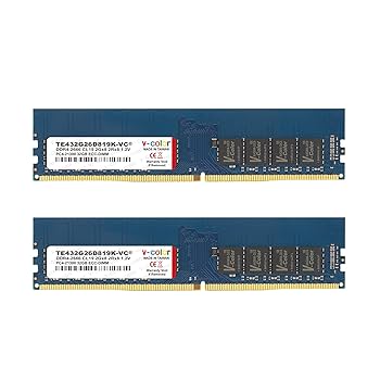 V-Color 32GB DDR4 2666MHz メモリ×2枚（計64GB） V-Color DDR4 64GB (2 x 32GB) 2666MHz (PC4-21300) Server