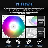 Thermalright FW PRO 360 ARGB Weiß-AIO CPU-Flüssigkeitskühler, IPS LCD Bildschirm mit 320 * 320 Auflösung, für AM4/AM5/Intel LGA1700/1851,'2.73 Zoll'Magnet-Absorber LCD Bildschirm für Bilder - 5