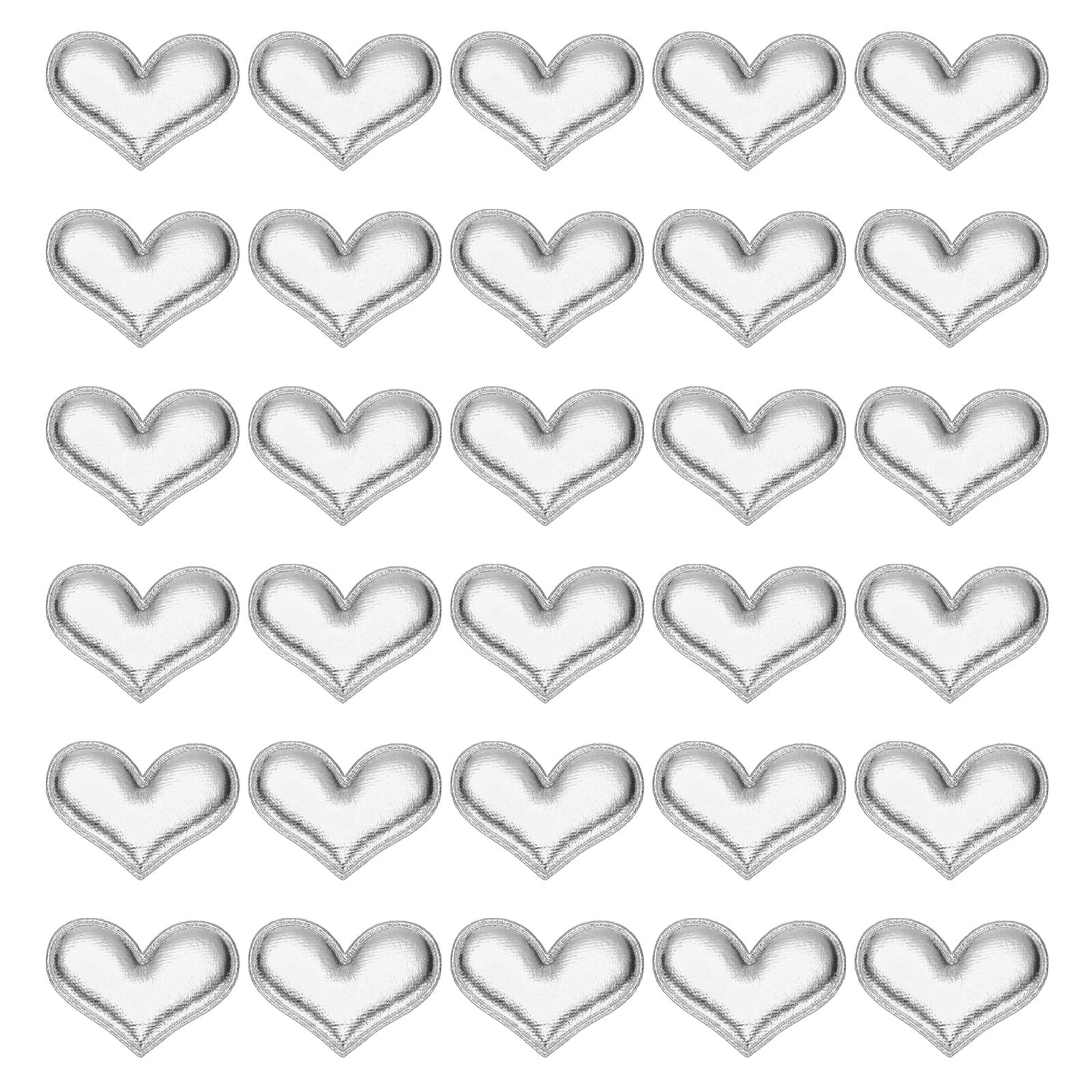 PATIKIL 50Pcs Heart Appliques Sew on Patches
