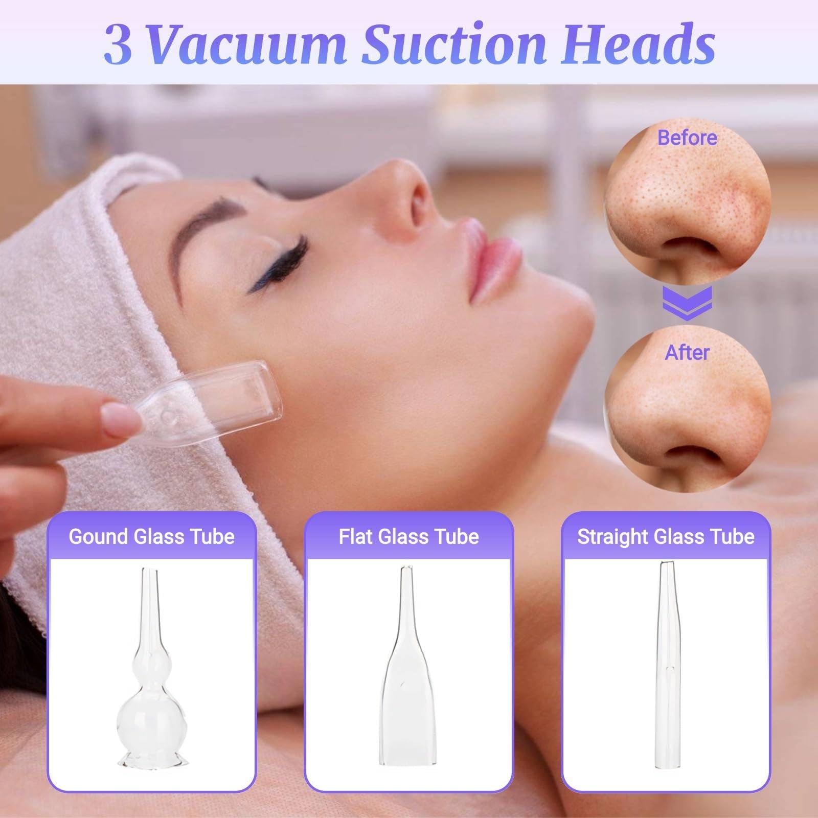 Máquina De Microdermoabrasión con Diamante, Dispositivo 3 En 1 para El Cuidado Facial, con Pulverizador De Vacío, Profesional para La Eliminación De Puntos Negros.