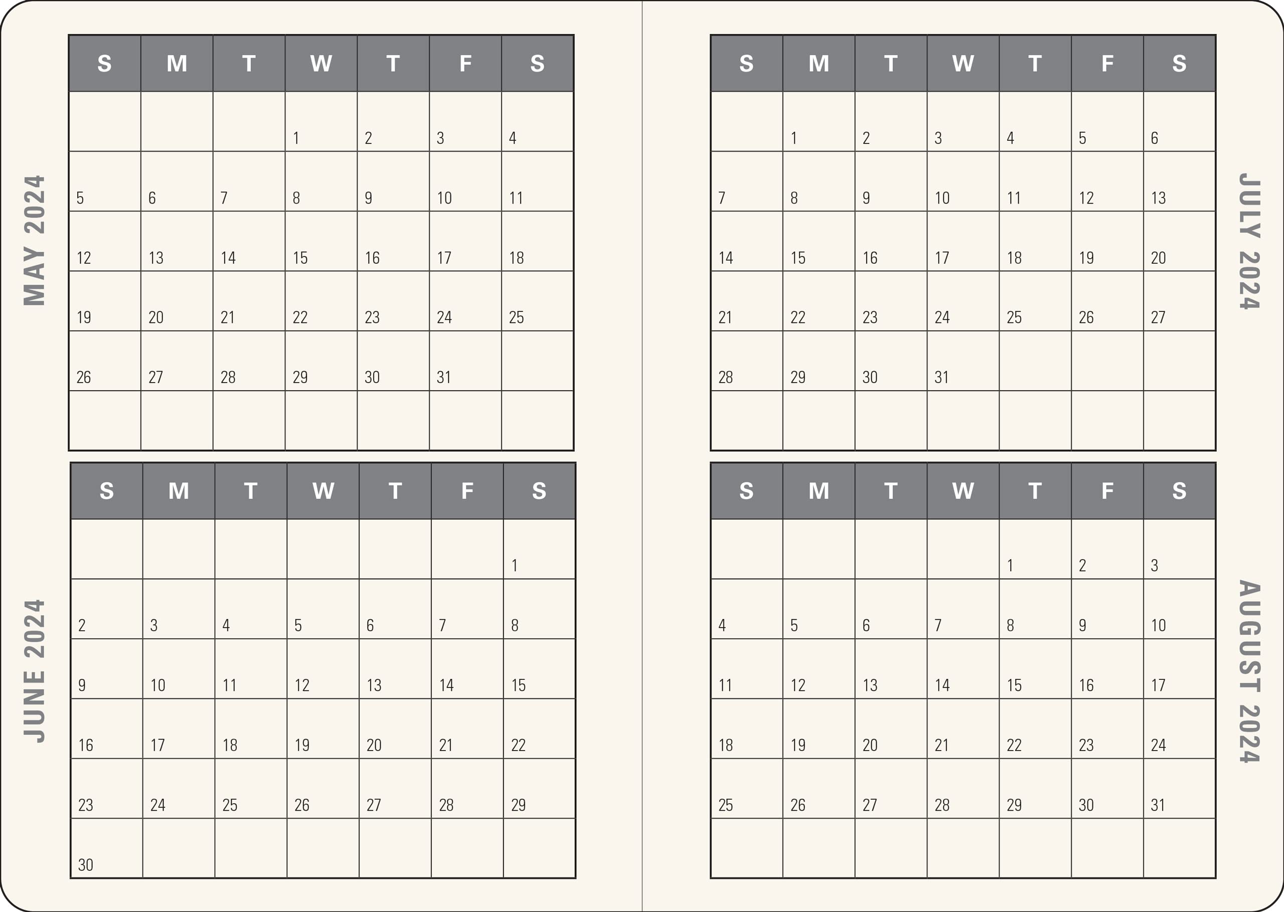 2024 Mystic Moon Weekly Planner (16 months, Sept 2023 to Dec 2024), multi, 5"W x 7"H - Image 2