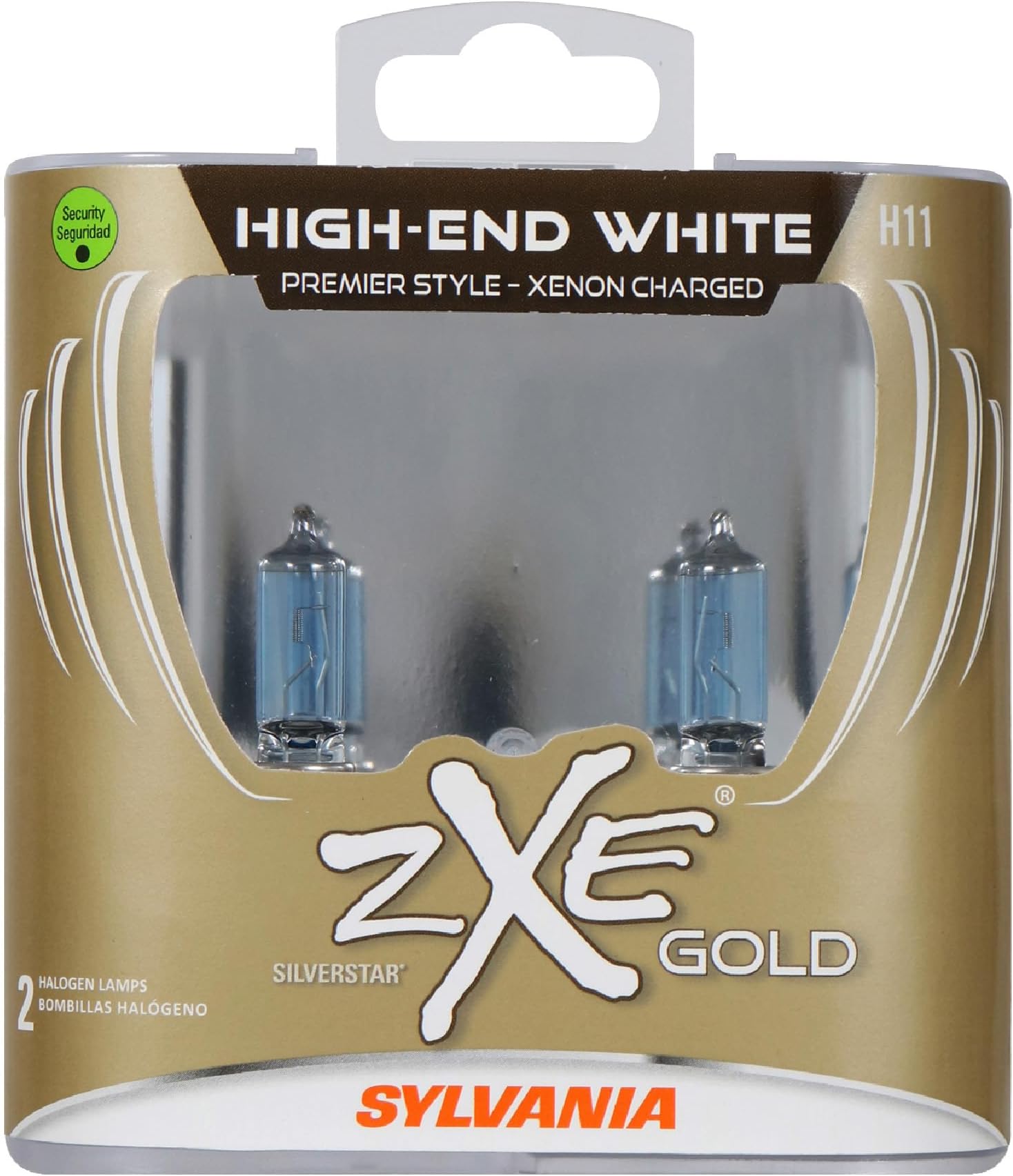 SYLVANIA - H11 (64211) SilverStar zXe GOLD High Performance Halogen Headlight Bulb - Headlight & Fog Light