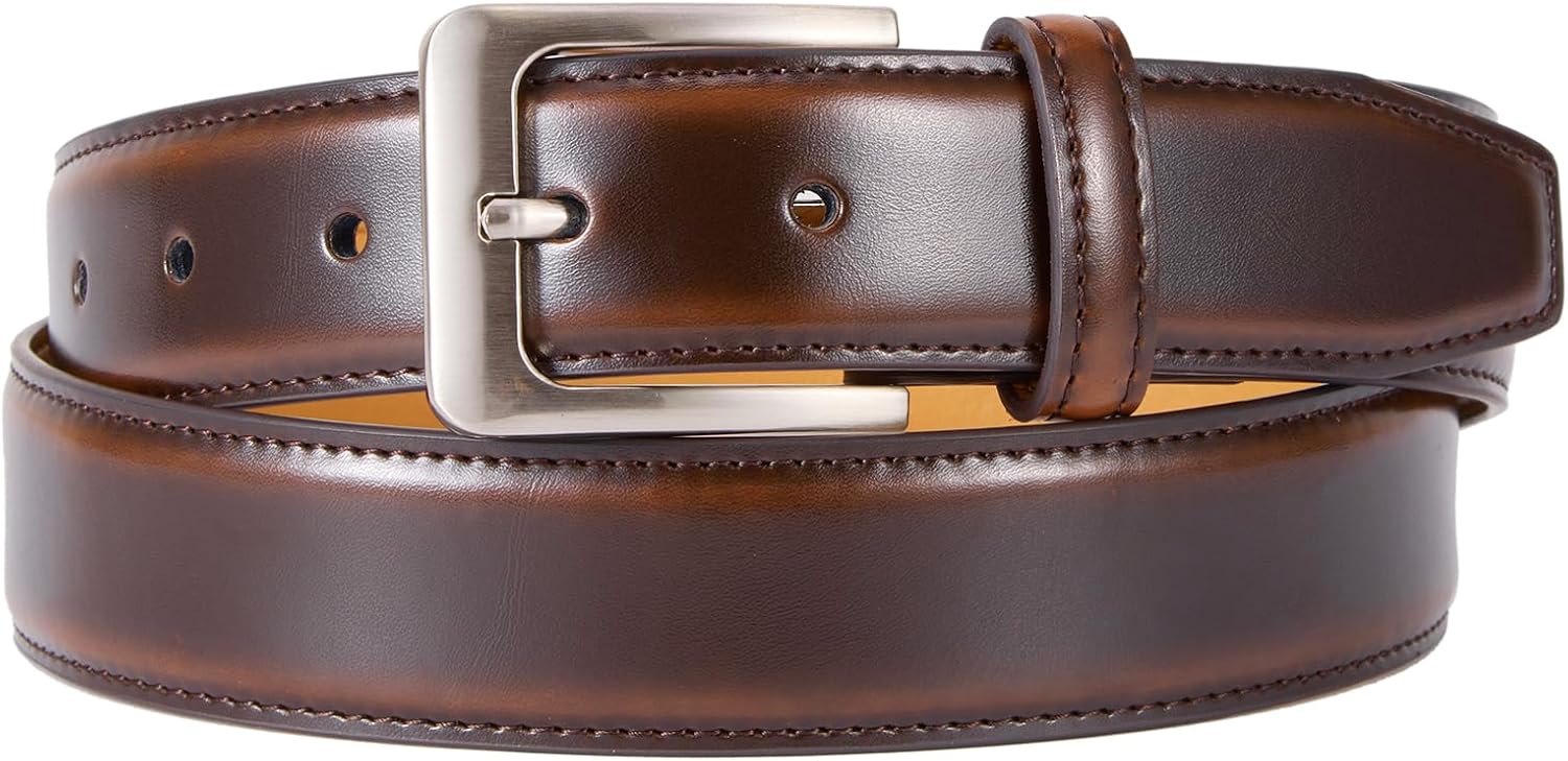 VATAN Men's Genuine Leather Dress Belts, Handmade Classic Every Day Leather Jeans Belt for Men Work Business Casual - Image 3