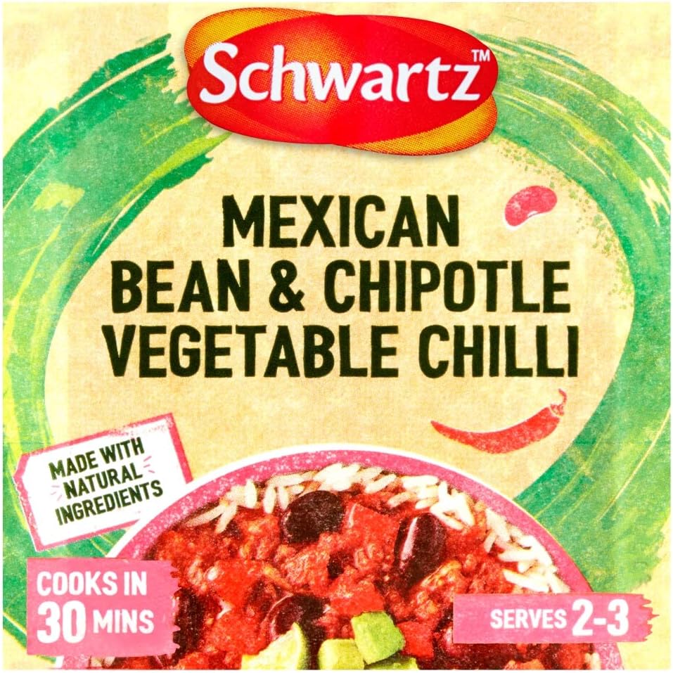 Schwartz Mexican Bean & Chipotle Vegetable Chilli Recipe Mix, 20g