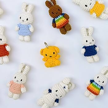 Amazon.co.jp: [ジャストダッチ] 編みぐるみのキーリング キー