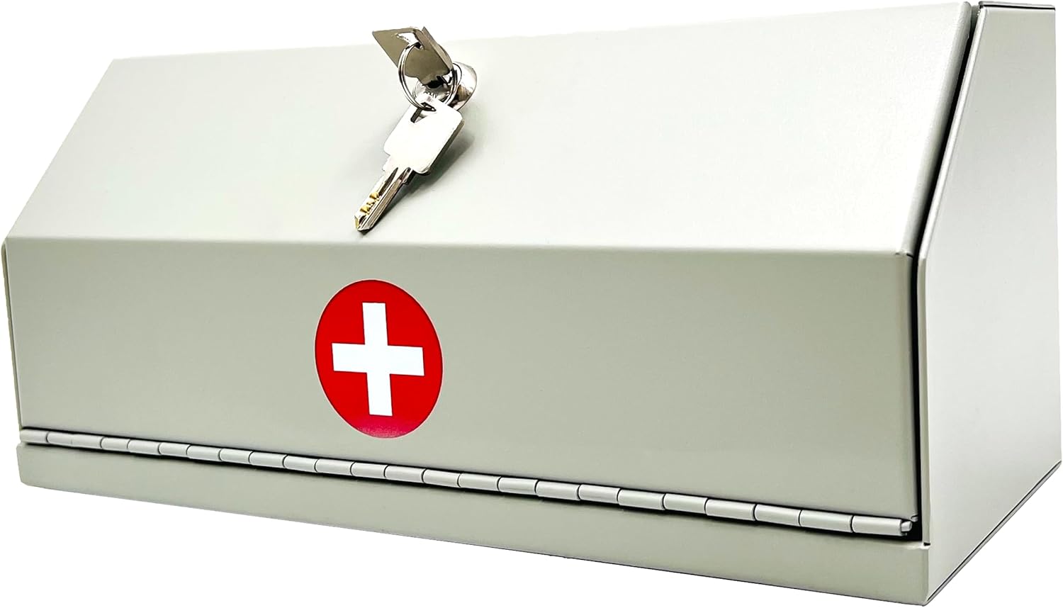 Medicine Lock Box for Medication Lock Box with Key Wall