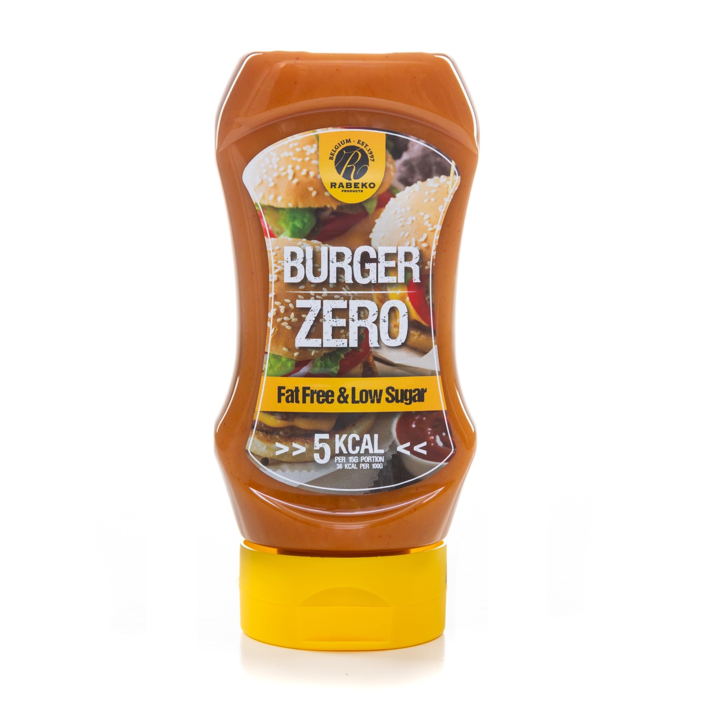 Rabeko Zero Sauce – Burger Zero Sauce, 350 ml, zuckerfrei und fettarm
