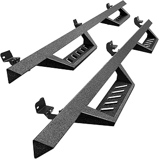 Tyger Auto LanderX TG-LX3D82348 Drop Step Running Boards for 2009-2024 Ram 1500/2500/3500 Crew Cab - Triangular Nerf Bars, 5in Drop