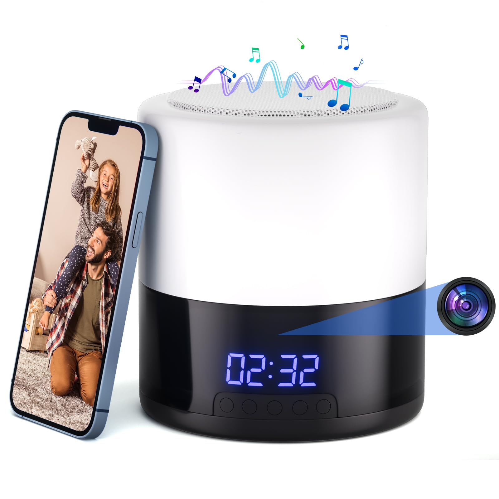 Indoor Camera with Bluetooth Speaker