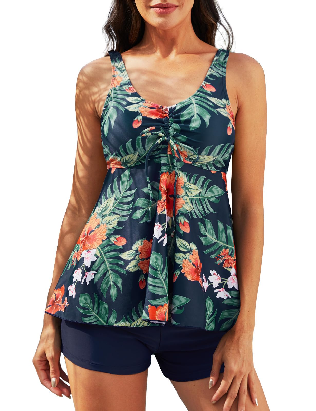 UMIPUBO Bañador Mujer Talla Grande Tankinis 2 Piezas Traje De Baño Push Up