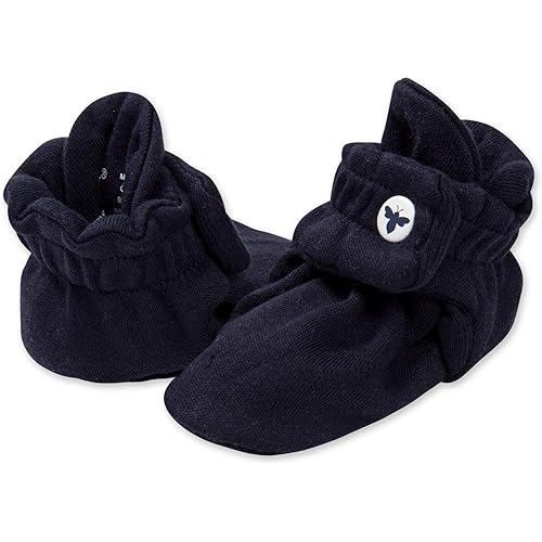 Burt's Bees Baby Unisex Booties Organic Cotton Newborn Essentials Shoes for Infants