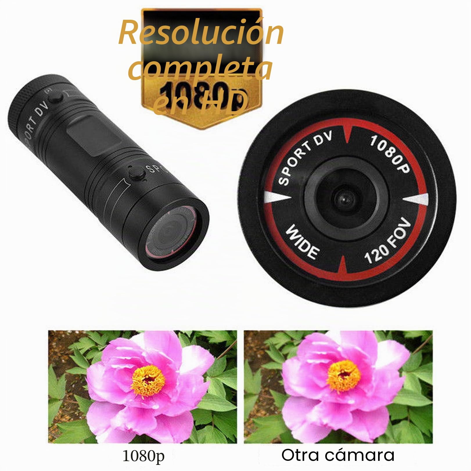 cámara de vídeo shotgun para grabación de tiro de arcilla y caza, bicicleta, moto, deporte DV