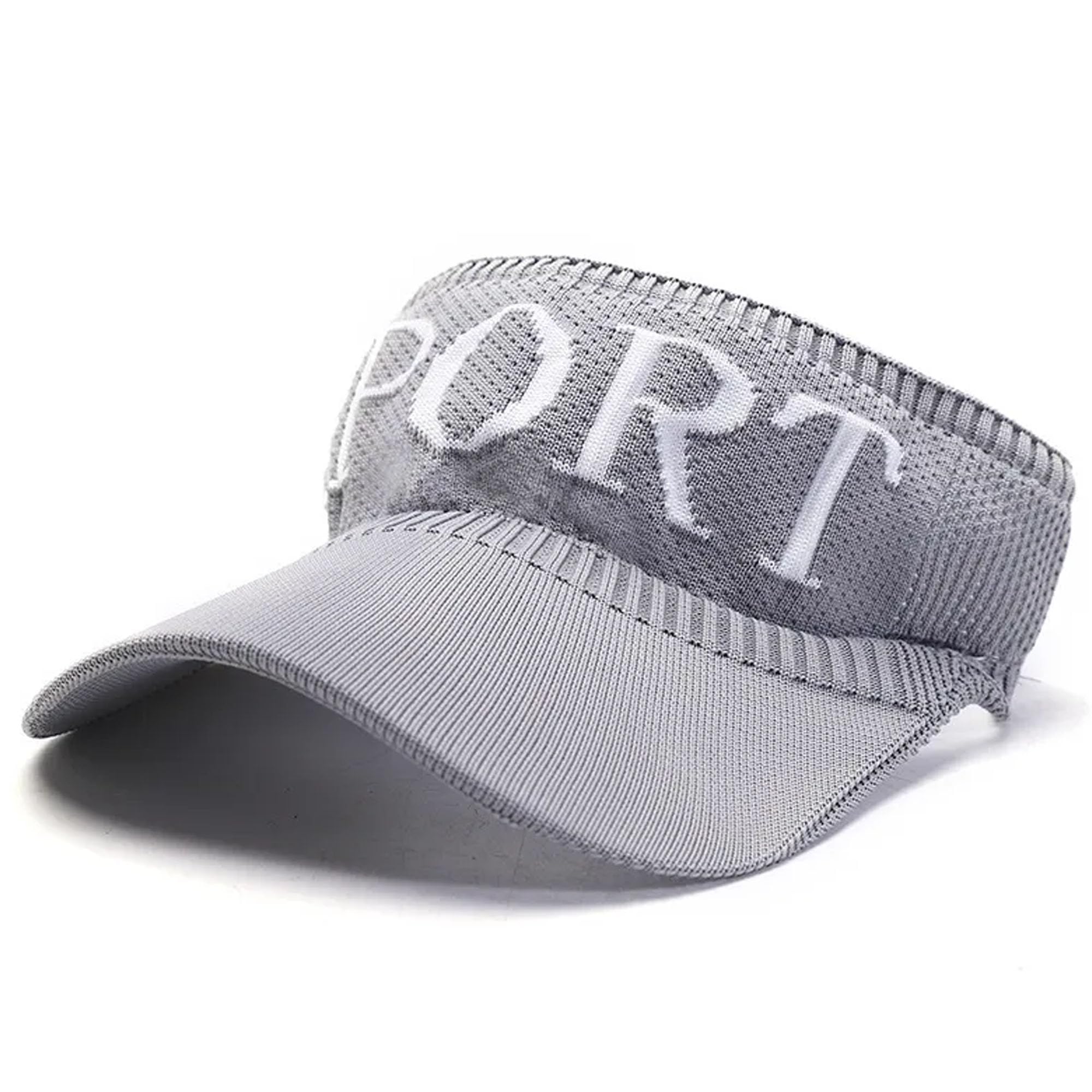 beret cap with letter graphic sporty sun visor hat, sun protection breathable sweat absorption empty top sun hat