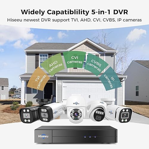 Miniatura 3 de Hiseeu 3K Lite DVR Grabador de vídeo digital de seguridad de 16 canales CCTV DVR avanzado para cámara de seguridad, AHD/TVI/CVI/CVBS/IPC 5 en 1