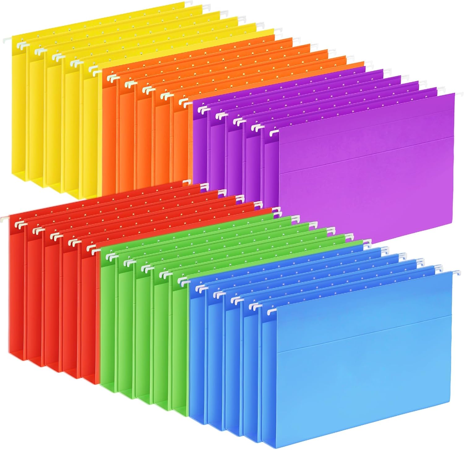 30 Pack Hanging File Folders, Letter Size with 1/5Cut