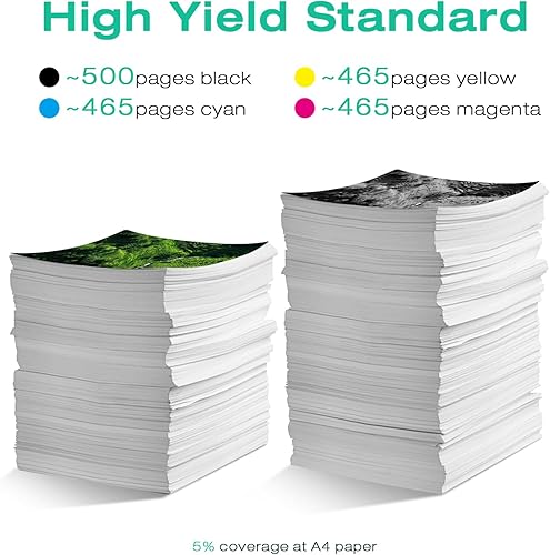 Miniatura 3 de Paquete de 2 cartuchos de tinta 64XL de repuesto para HP 64XL para Envy Photo 7858, 7855, 7120, 7155, 7158, 7164, 6255, 6252, 6232, paquete de 2 (1