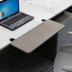 Fydeaer Ergonoics Desk Extender Tray, 26.7"x11.3" Large Size Foldable