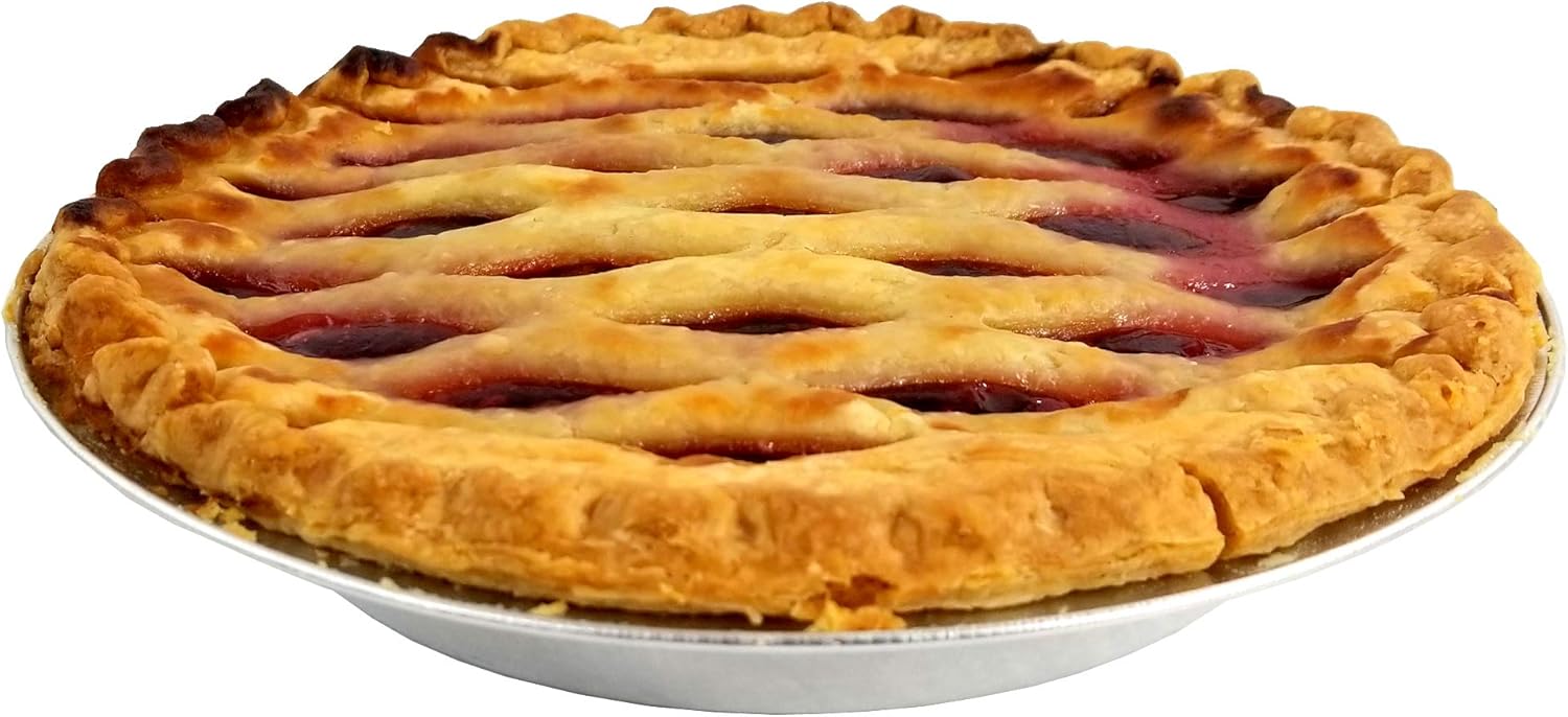 PACTOGO 9" Disposable Heavy Smooth-Wall Aluminum Foil Pie Pans (Pack of 100)