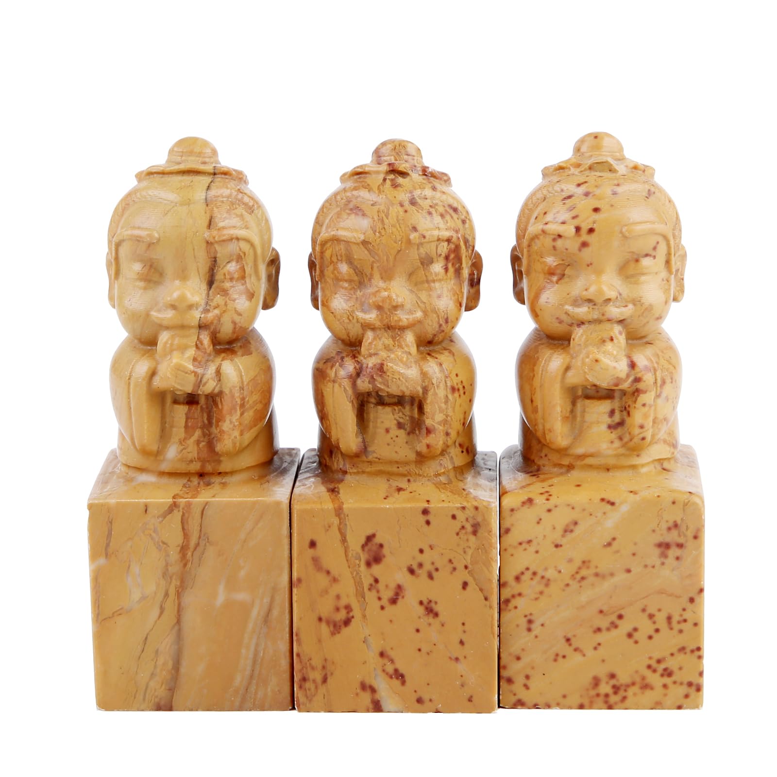 Amazon.co.jp: 【MLMK】篆刻 印材 寿山石 たかやまき 孔子像 孔聖人 至