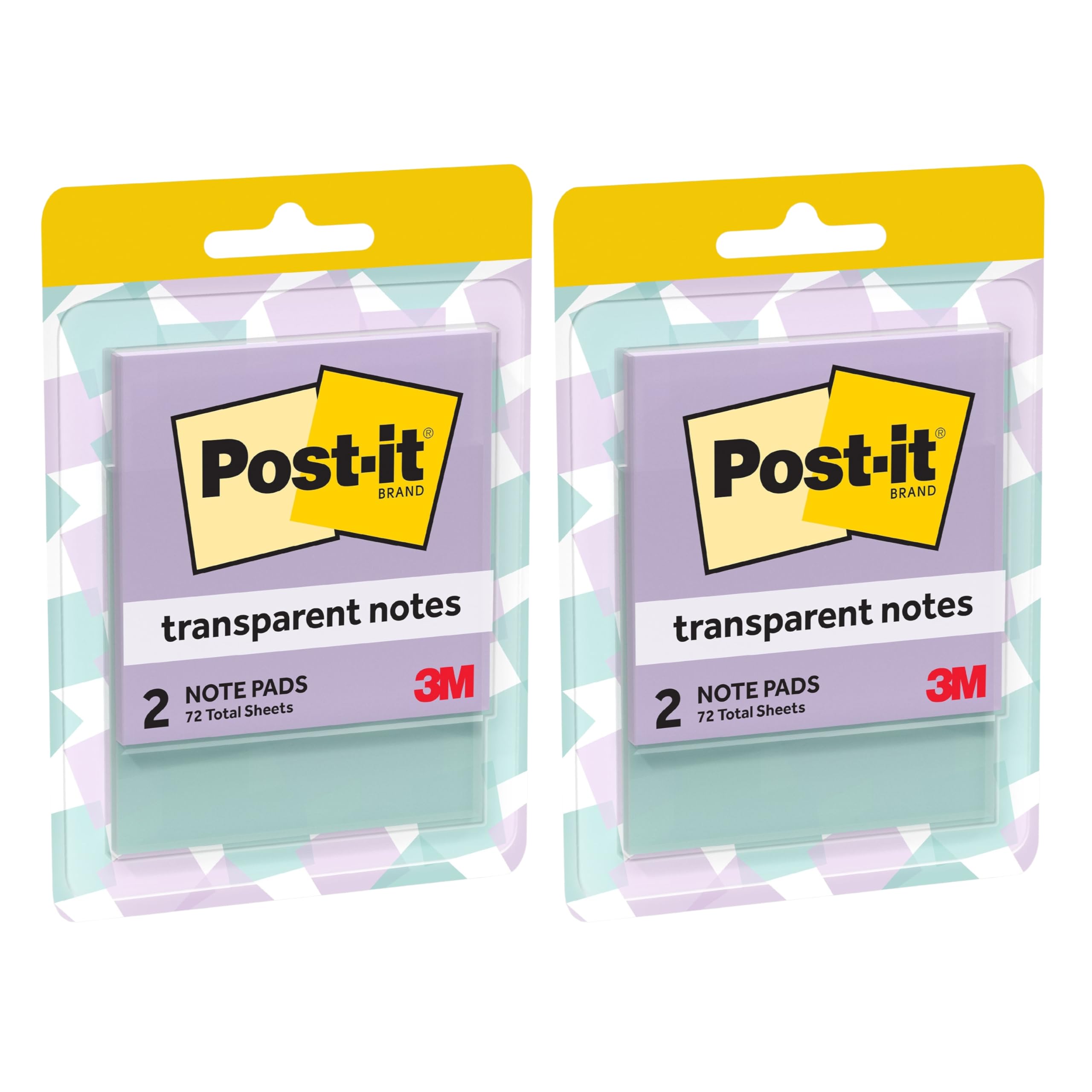 Post-it Transparent Notes - Pastel Pads -9 Post-it Transparent Notes - Pastel Pads -9