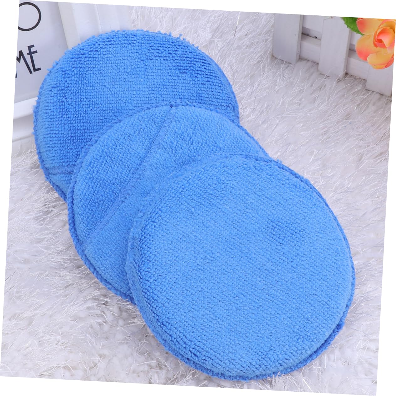 SHERCHPRY 20stücke Mikrofaser Wachsapplikator Pads Wiederverwendbare Wachs Schwämme Für Auto Und Mit Tasche Kratzfrei Hochwertige Mikrofaser Für Anwendung