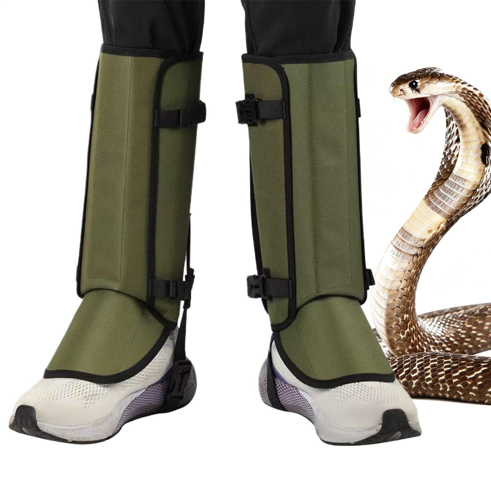 Polainas de serpiente para mujer, protección contra mordeduras de piernas al aire libre, polainas de serpiente para senderismo, pesca, escalada, camping, trabajo, jardín, granja