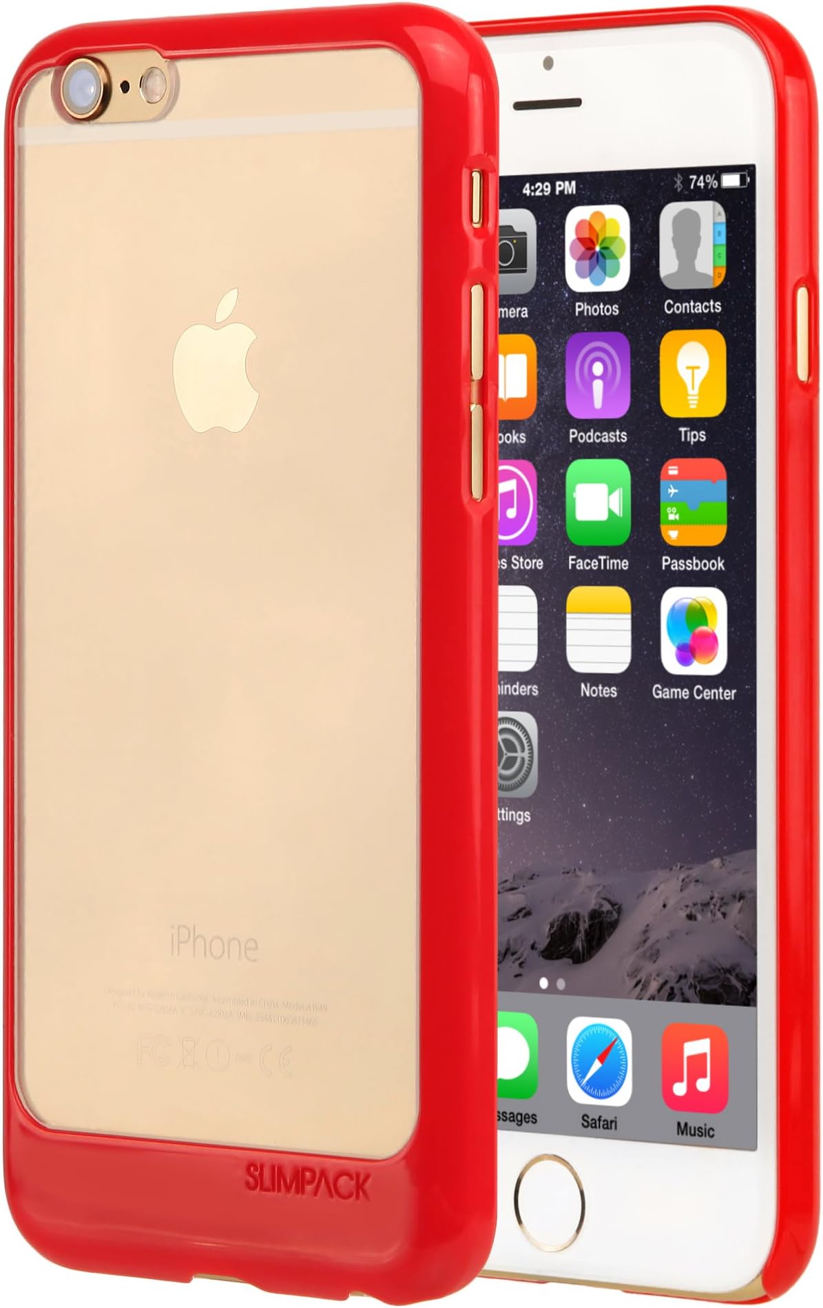 Slimpack Line Case for Apple iPhone 6 / 6S (Red Chrome)